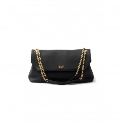 PRADA MEDIUM LEATHER SHOULDER BAG 1BD368 (38*23*12cm) 